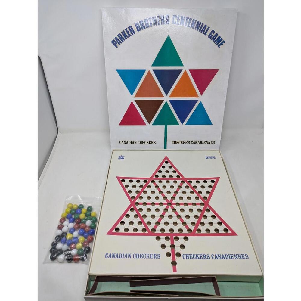 1967 Centennial Canadian Checkers/ Chinese Checkers- Parker Brothers Rare